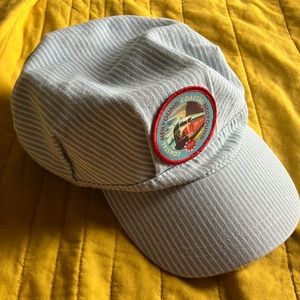 Neil Young train conductor hat